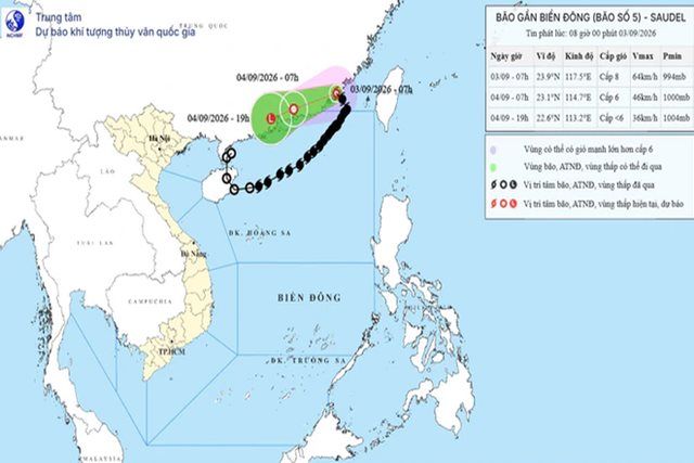 Bão số 5 giảm cấp và tan nhanh do tương tác với bão đôi